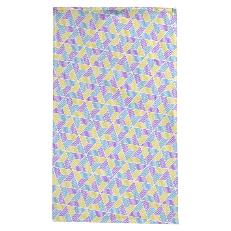 Nappe trapézoïdale Leffel, Bleu / jaune / violet