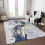 Tapis bleu intérieur / extérieur lavable à la machine Claudian ACN1524-109535610