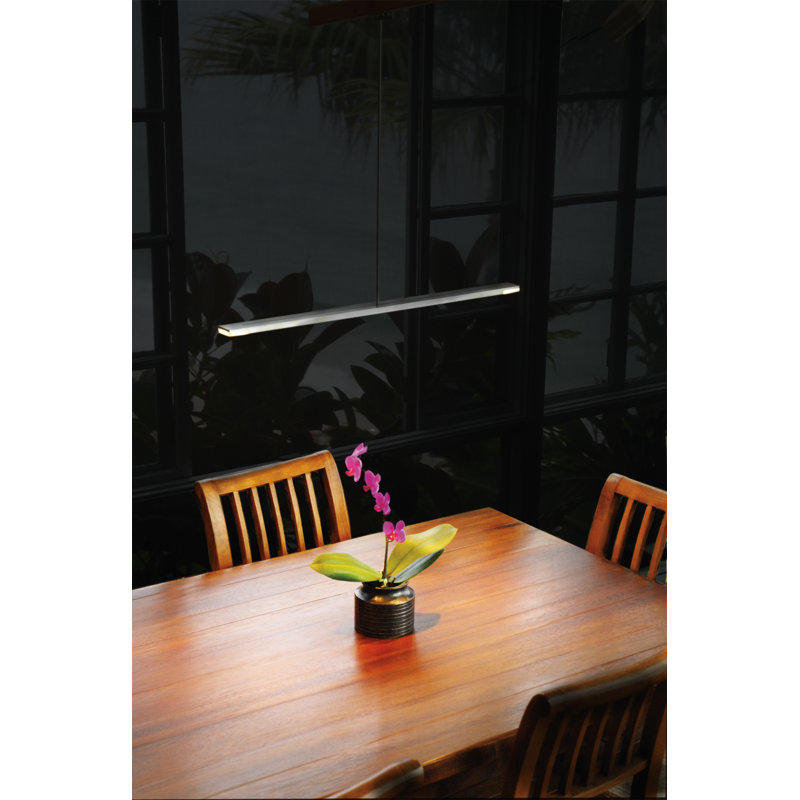 Virga 1 - Light LED Pendant, Brushed Aluminum, 2700K