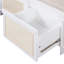 Banc de rangement pour chaussures de 48 po de large avec banc d'entrée et coussin à 3 tiroirs-130897692
