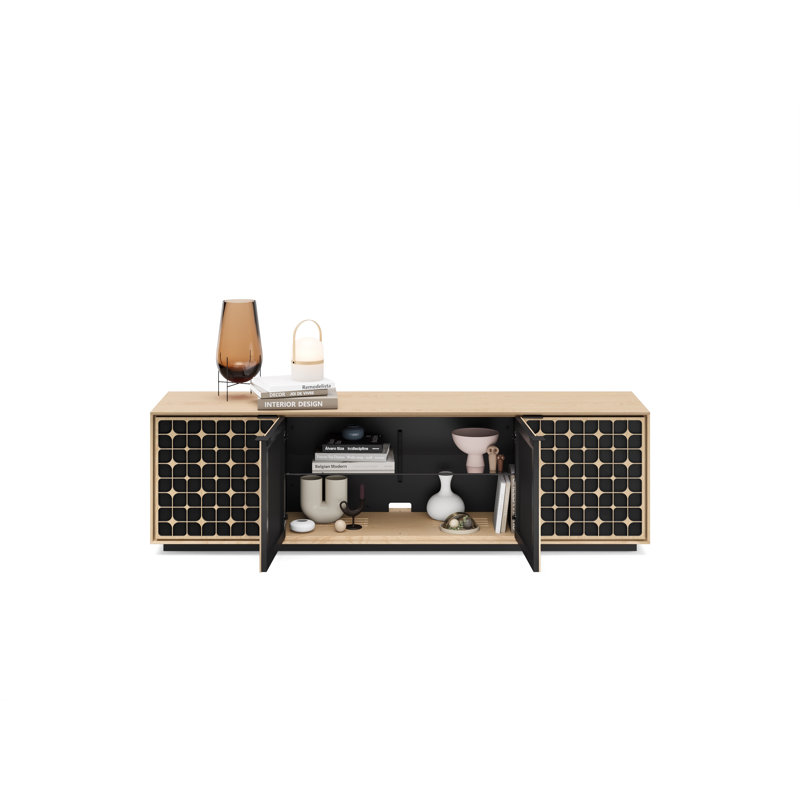 Elements - Cabinet with Rolling Plinth Base - Constellation Door, Washed Oak