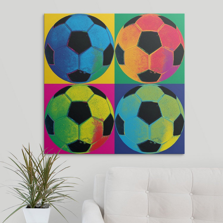 «Ball Four-Soccer», impression, H 30 po x l 30 po x P 1,5 po, Toile