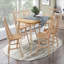 Ensemble de 2 chaises d'appoint chic à dossier courbé et meubles en bois Windsor