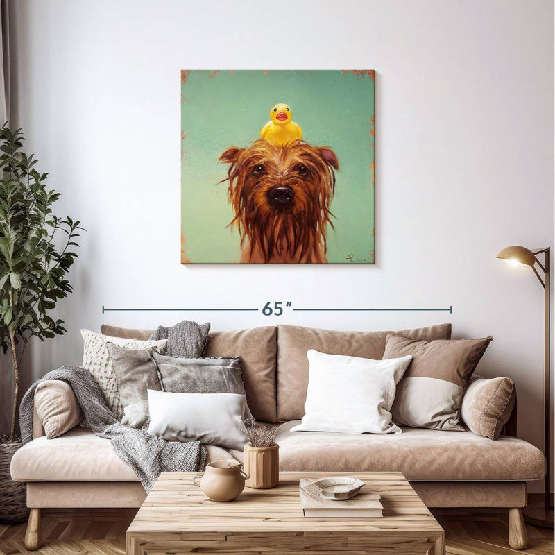 Crowle Bath Time, 36" H x 36" W
