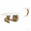Ensemble de tables basses gigognes 2P - Ovale / Rond - Doré-306140633-306140634