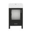 Meuble-lavabo de 20 pouces avec lavabo en céramique et rangement généreux-1262005971