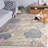 Jonson Tufted Wool/Cotton Performance Floral Rug in Green/Pink-630936619