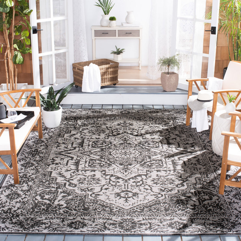 Adler Performance Oriental Indoor/Outdoor Area Rug, Rectangle 8' x 10'
