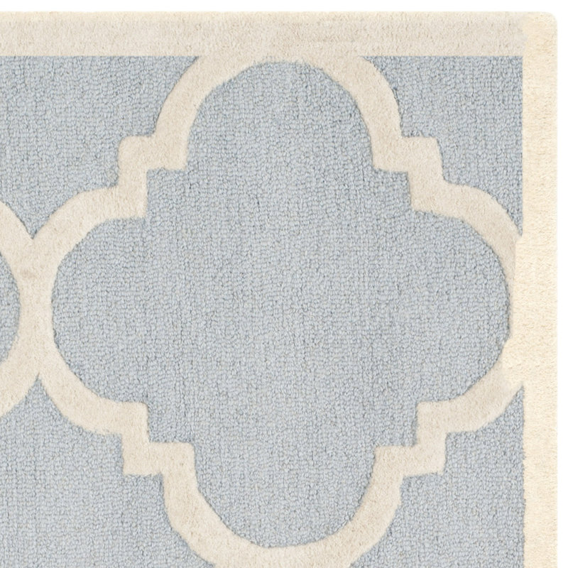 Keith Geometric Wool Hand Woven Area Rug, Rectangle 61 x 91 cm