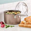 Anolon Ascend Hard Anodized Nonstick Saucepan with Lid, Induction Compatible - 3 Quart