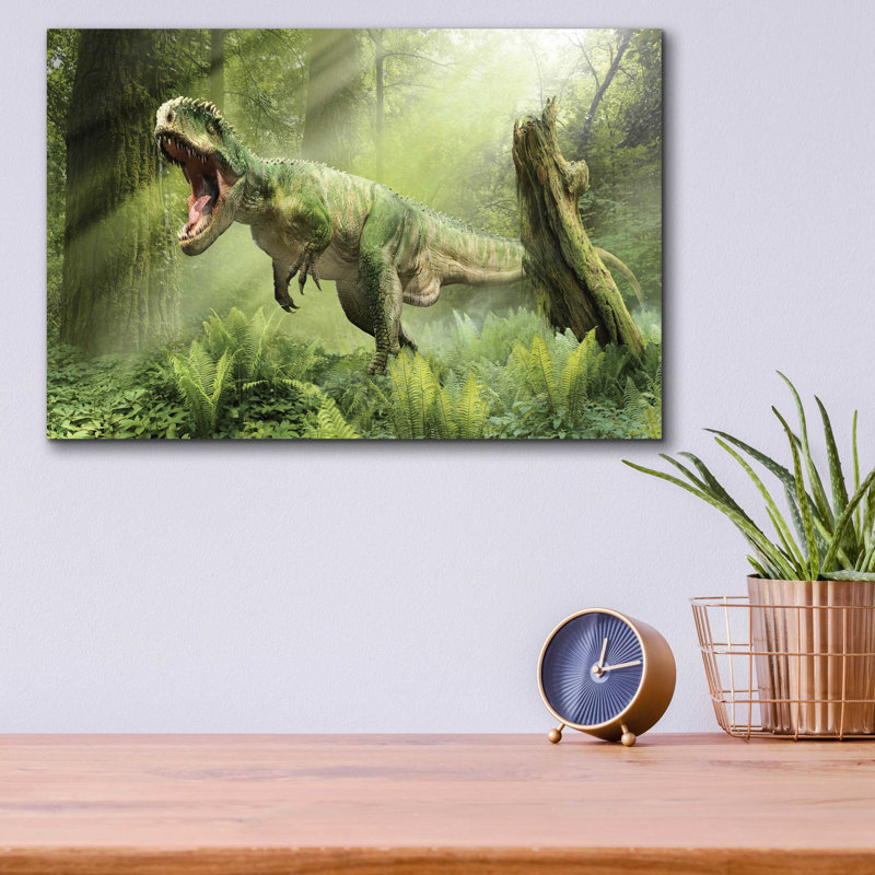 «Giganotosaurus», art mural en verre acrylique, H 12 po x l 16 po x P 0,13 po
