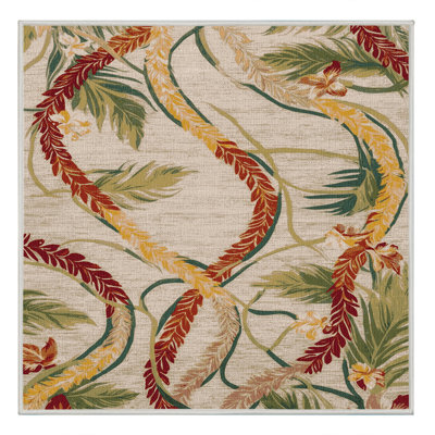  Tapis hawaïen lavable Leis