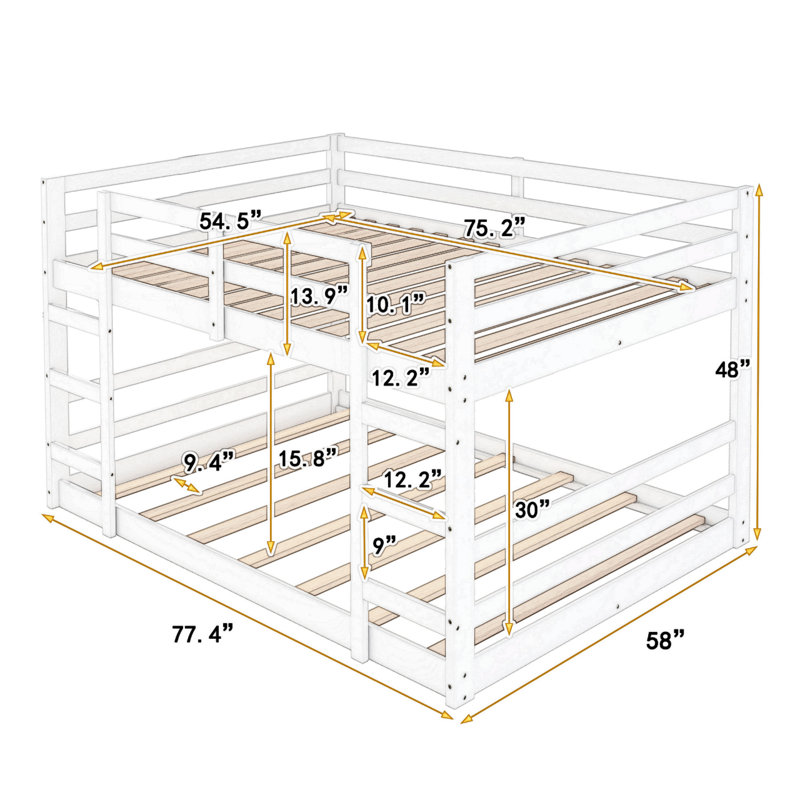 Esila Full over Full Bunk Bed by Harriet Bee | Wayfair