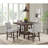 Winston Porter Poling Square Counter Table with Lazy Susan in Brown