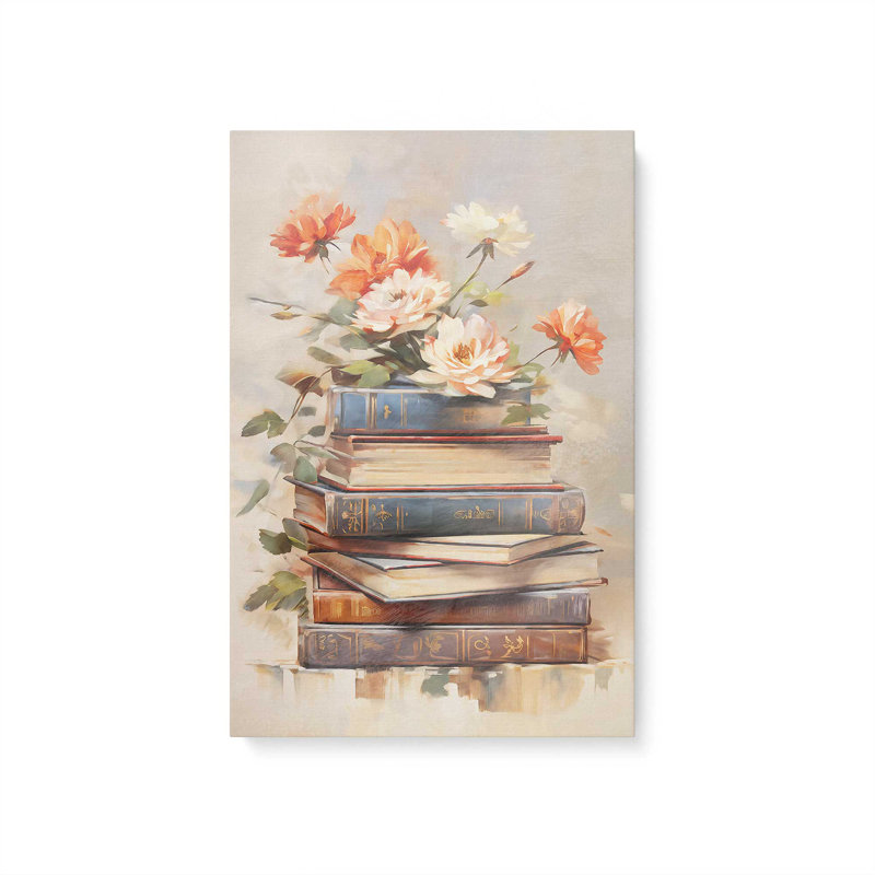 Pages et pétales II, H 48 po x l 32 po, Toile tendue, Ne s’applique pas