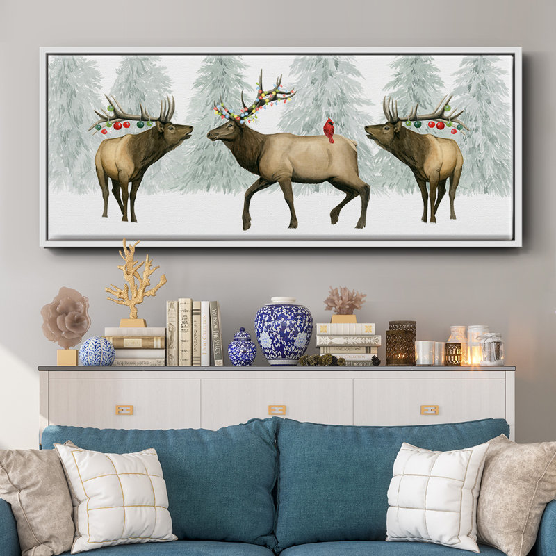 Festive Forest Collection D- Framed Canvas
