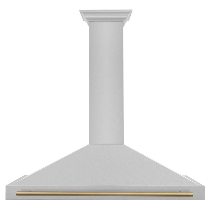ZLINE 48" Autograph Edition Fingerprint Resistant Stainless Steel Range Hood, Champagne Bronze