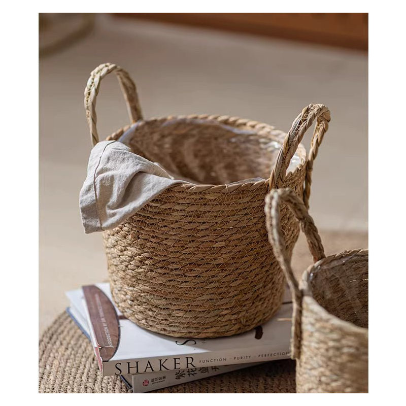 French Country Woven Planter Basket, Small