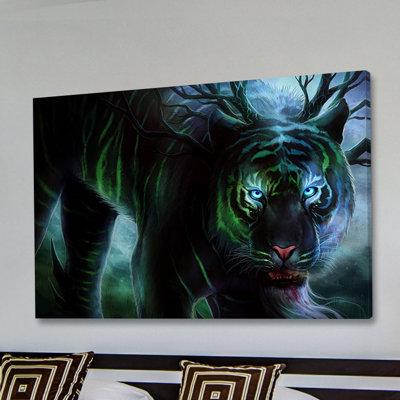 Cold Stare by Jonas Jödicke - Wrapped Canvas Print