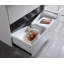 Meuble-lavabo mural blanc 36 po avec comptoir en céramique 36 po