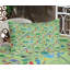 Drap-housse et coussin décoratif Ambesonne thème de pêche vert pastel multicolore-106789895