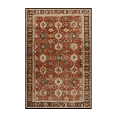 Tapis brun lavable à la machine
