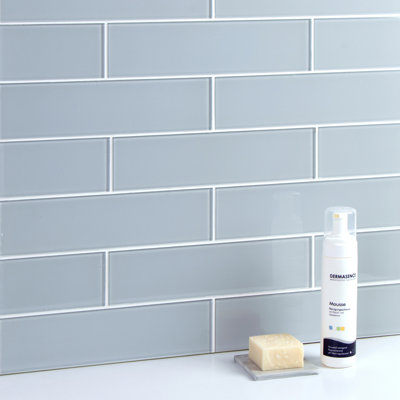 Quality Value Series 3" x 12" Straight Edge Glass Subway Tile