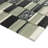 Initial Cuboid 11.82 in. x 11.82 in. Geometric Glossy Glass Mosaic Tile-40611751