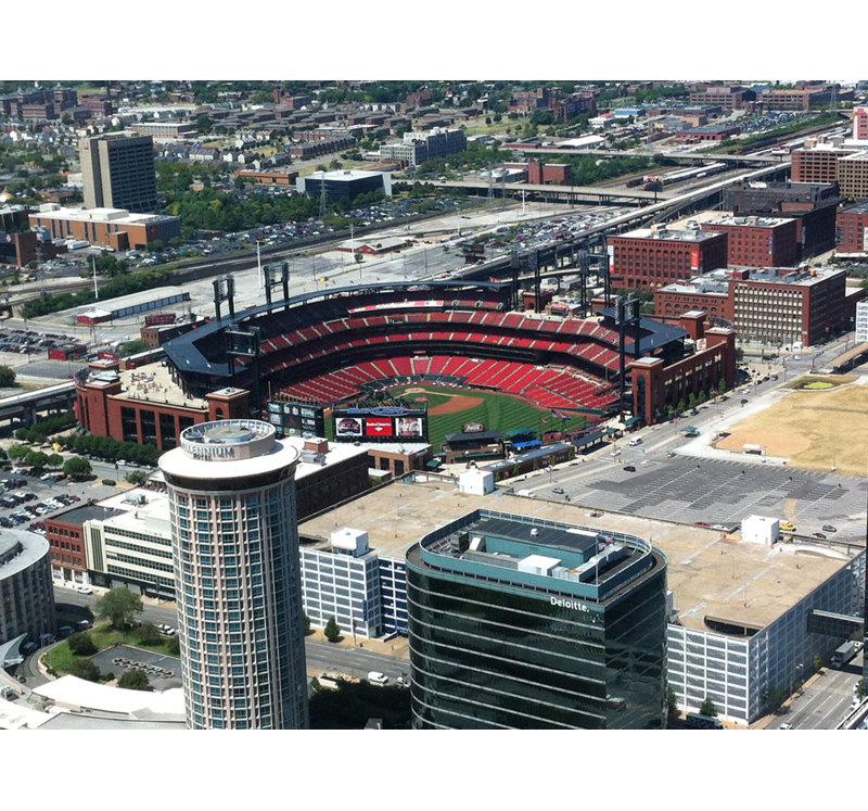 Busch Stadium, 36" H x 48" W