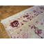 Tapis unique en laine noué à la main mauve / ivoire 7 pi 11 po x 10 pi Mahmood