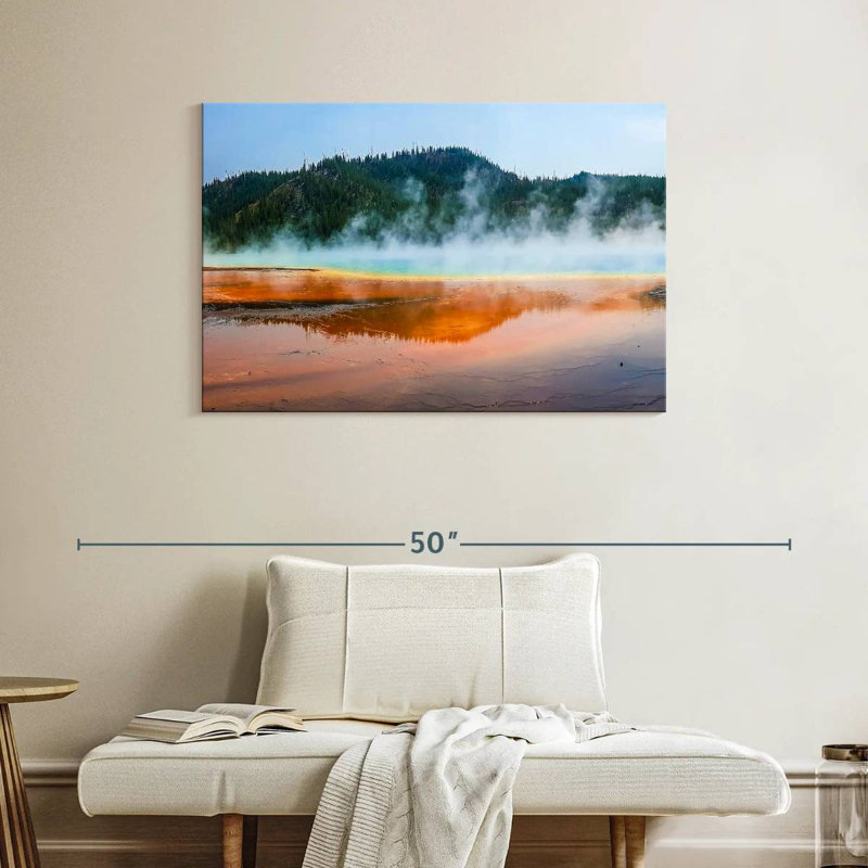 Alvord Hot Spring At Yellowstone, 26'' H x 39'' W