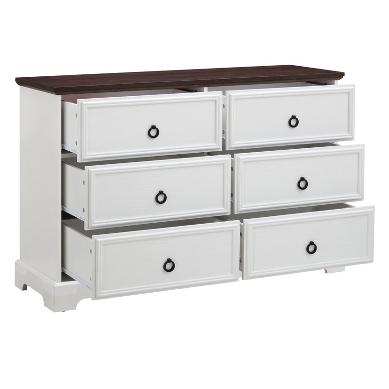 Commode 6 tiroirs Adairsville, Beige