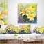Coussin lombaire floral lily painting aquarelle