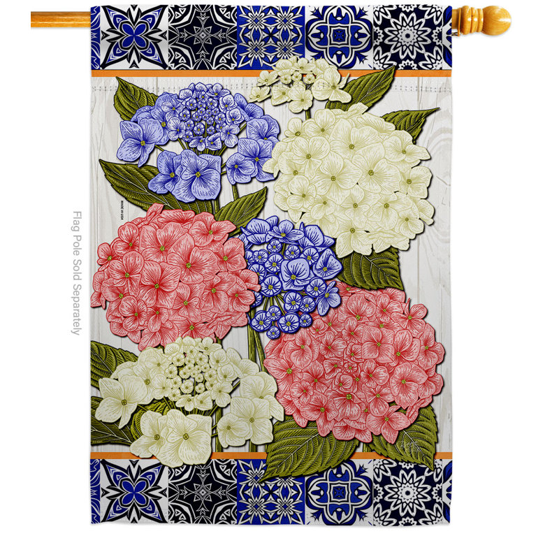 Double Sided 40 in. H x 28 in. W Polyester House Flag