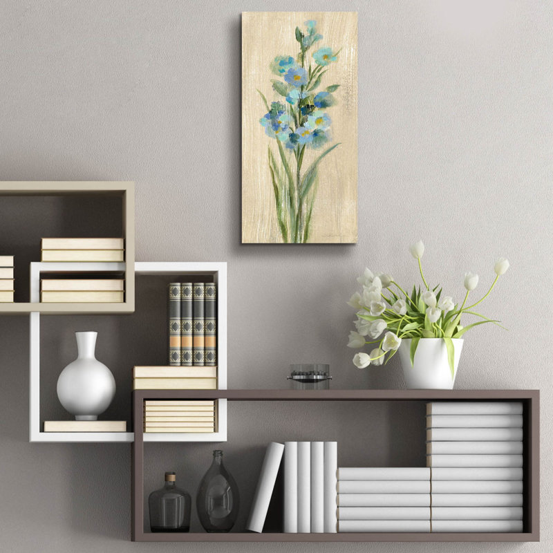 «Farm Flower IV» par Silvia Vassileva, art mural en verre acrylique, H 24 po x l 12 po