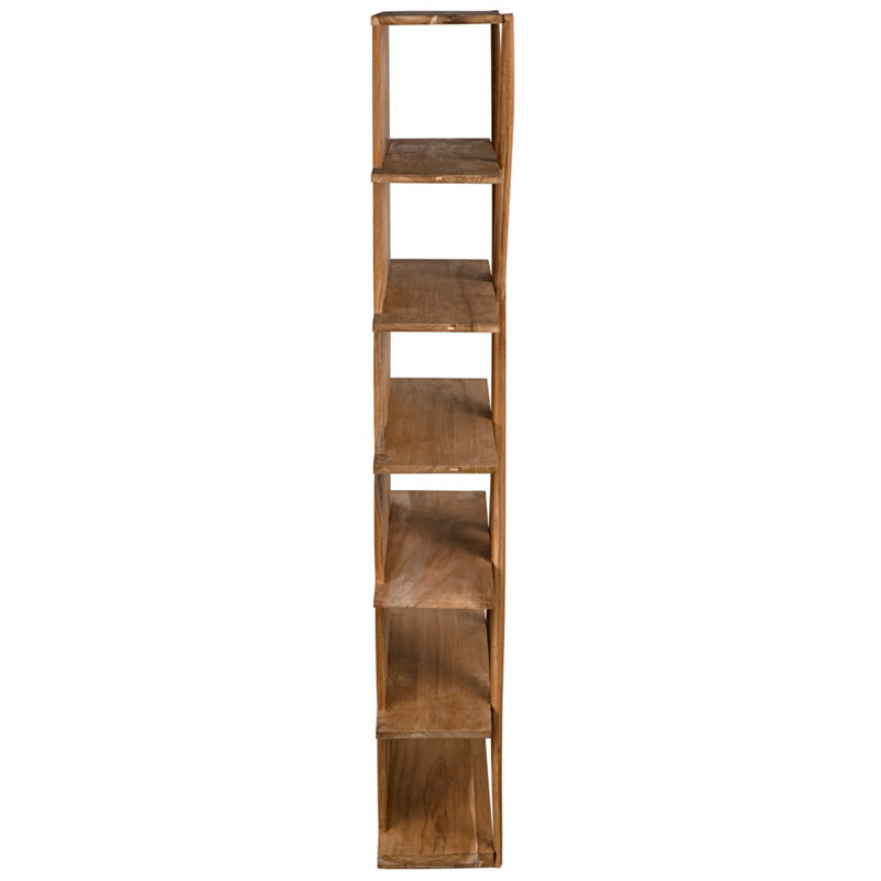 Vetra Solid Wood Bookcase, Clear Coat Semi-Gloss