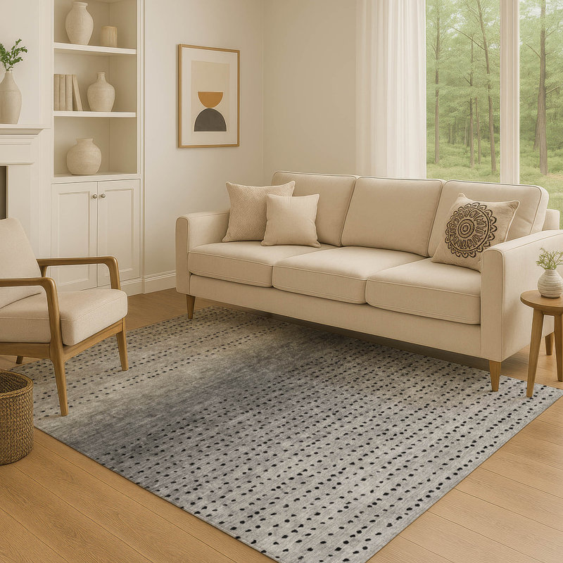 Premium Machine Washable Ansley Abstract Rug, Rectangle 5' x 7'6"