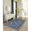 Tapis intérieur / extérieur bleu marine à tissage plat Thornburg-853103872