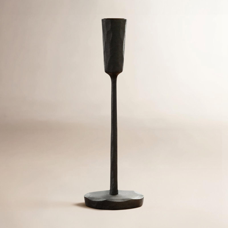 8" metal tabletop candlestick Amoy, H 8 po x l 2,5 po x P 2,5 po
