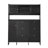 Multifunctional Tipping Bucket Shoe Cabinet With Storage Shelf & 6 Flip Drawers, Large Hall Tree With Tempered Glass Doors, Foyer Cabinet With 4 Hooks For Hallway-65843334