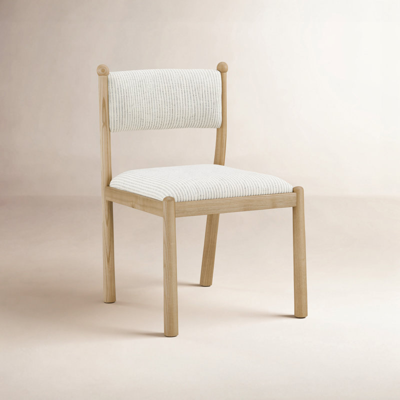 Chaise rayée Villetta - ensemble de deux, Rayures beiges