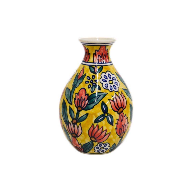 Vase en céramique multicolore Home & Manor
