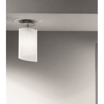 Papiro Glass Semi Flush Mount