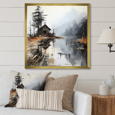 Art sur toile, «Moody Lakehouse Overcast I»