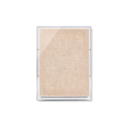 Modern Acrylic Shadowbox with Linen Canvas 2" Depth | UV Grade