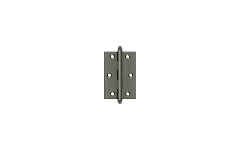 3'' x 2'' Butt Bearing Hinge, Antique Nickel