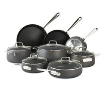 KitchenAid Hard Anodized Nonstick Cookware Set-Toffee Delight 