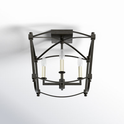 Olive 4-Light Semi Flush Mount