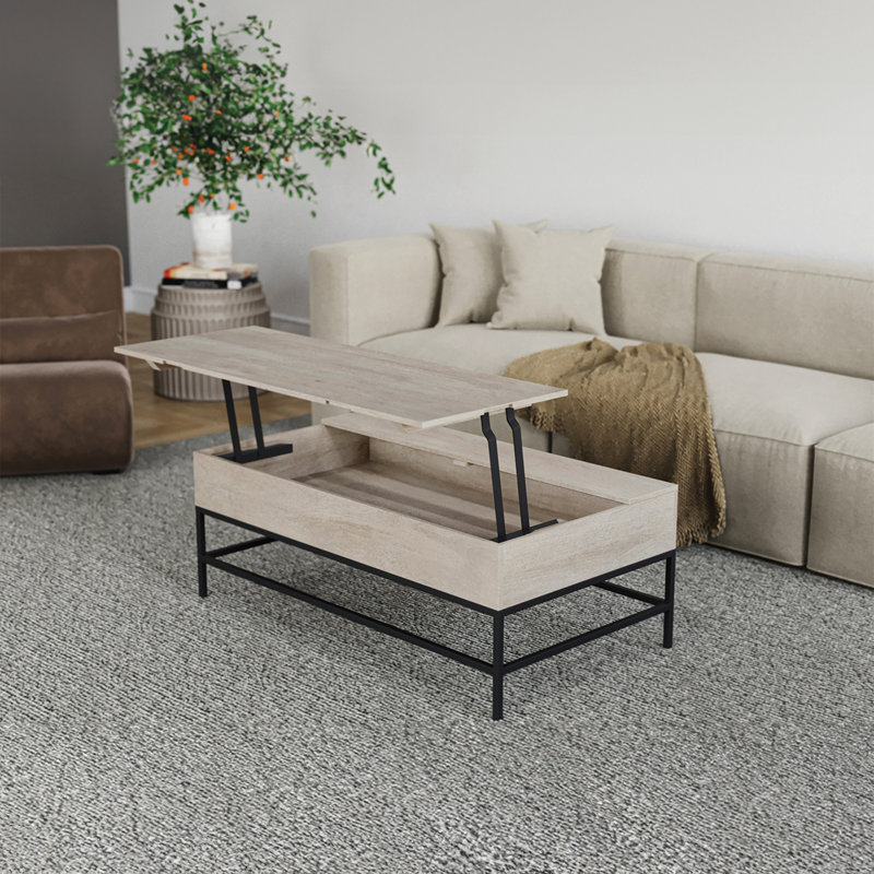 Table basse à plateau relevable, Blanchies