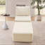Ensemble de fauteuil modulaire en flanelle avec repose-pieds Kapellen, ensemble de 2 pantoufles et repose-pieds avec coussin, canapé sans accoudoirs «Boneless» pour chambre à coucher-1375102374